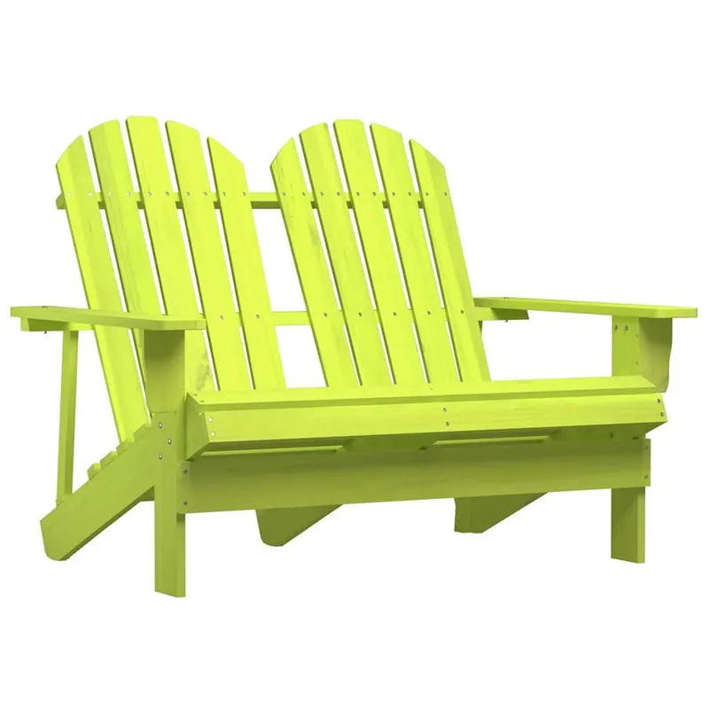Adirondack-Gartenbank 2-Sitzer Massivholz Tanne verde