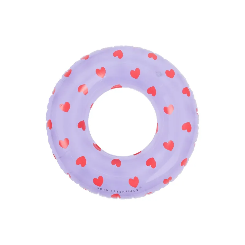 Swim Essentials Schwimmring Lila Heart 55 cm