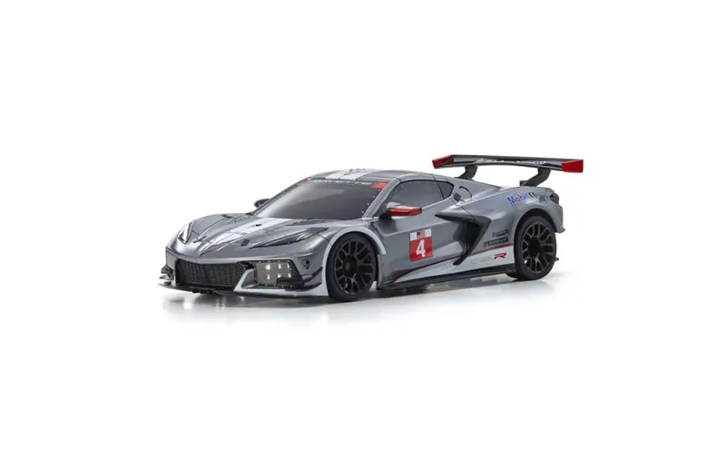 Kyosho Mini-Z MR-04 Corvette C8-R 1:28, Gun Metal/blanc, ARTR