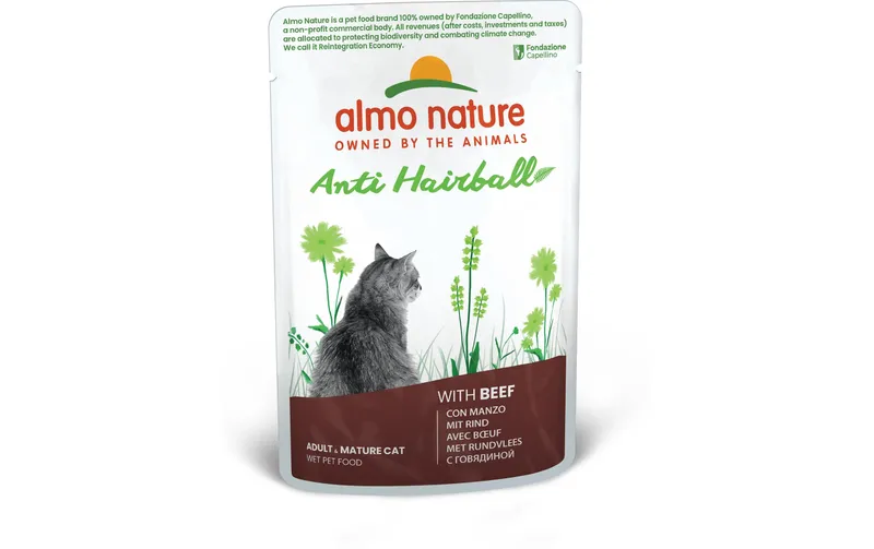 Almo Nature Holistic Functional Cat Anti-Hairball mit Rind 70 g
