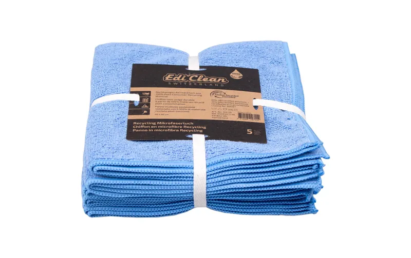 Edi Baur Mikrofaser-Reinigungstuch EC 5 pezzi, blu