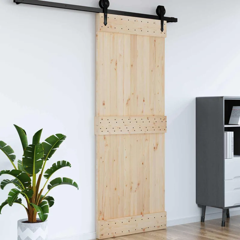 Tür NARVIK 90 x 210 cm Massivkiefer (Unbehandelt) Natur