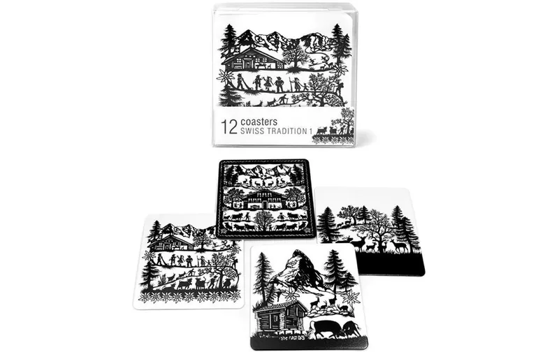 Trendform vetrountersetzer Swiss Tradition 1 12 pezzi, nero/bianco