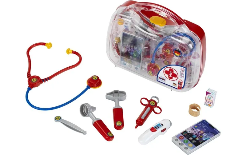 Klein-Toys Arzt Koffer con elektrischem Smartphone e Thermometer
