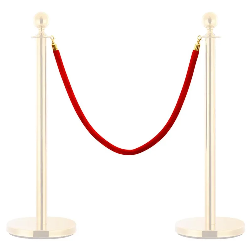Corde de colonne Rouge et doré Velours