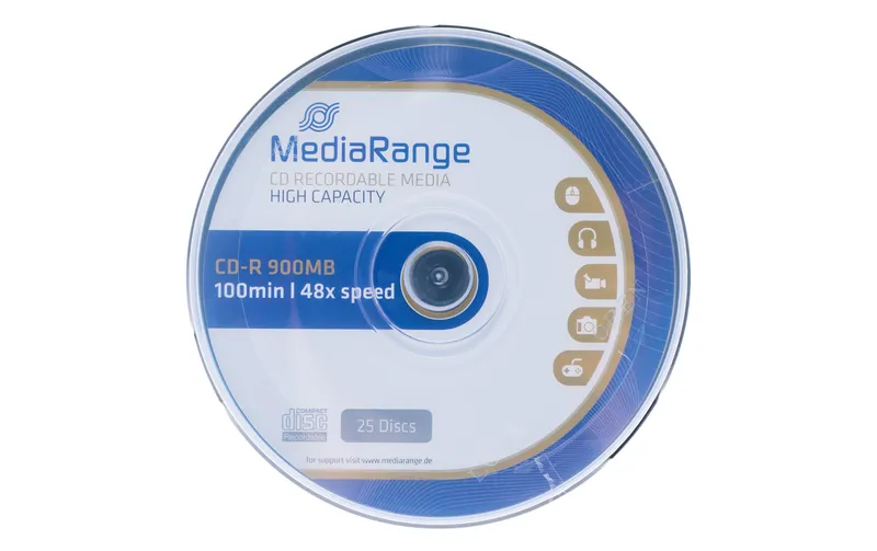 MediaRange CD-R Medien 900 MB, Spindel (25 Stück)