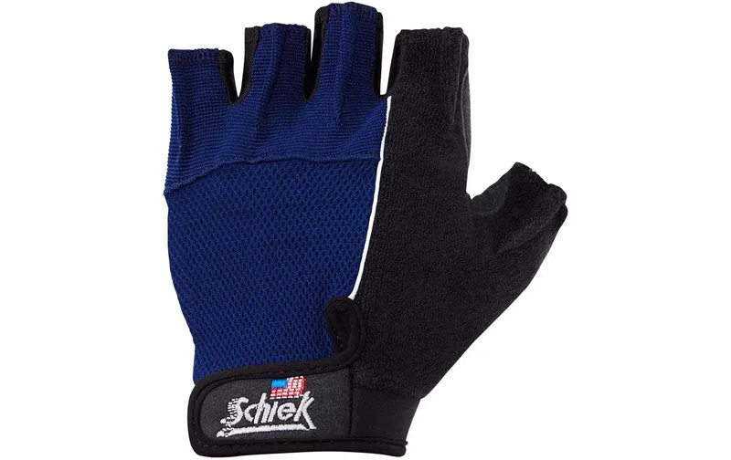Schiek Sports Fitness Gewichtheberhandschuhe, blau-schwarz XS