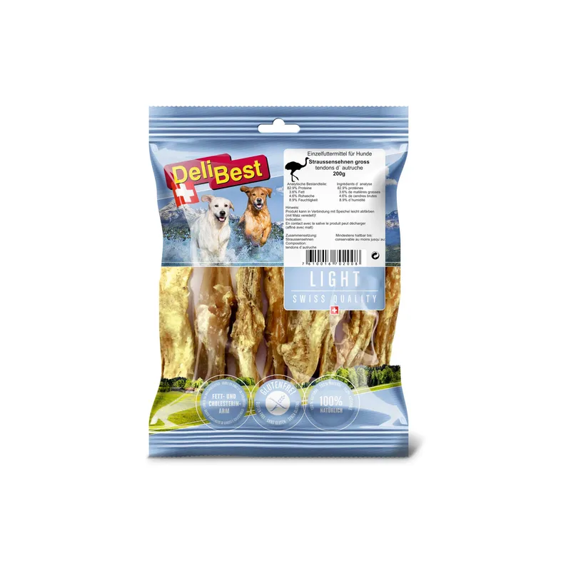 DeliBest Delibest Light Straussen Sehnen gross 200 g