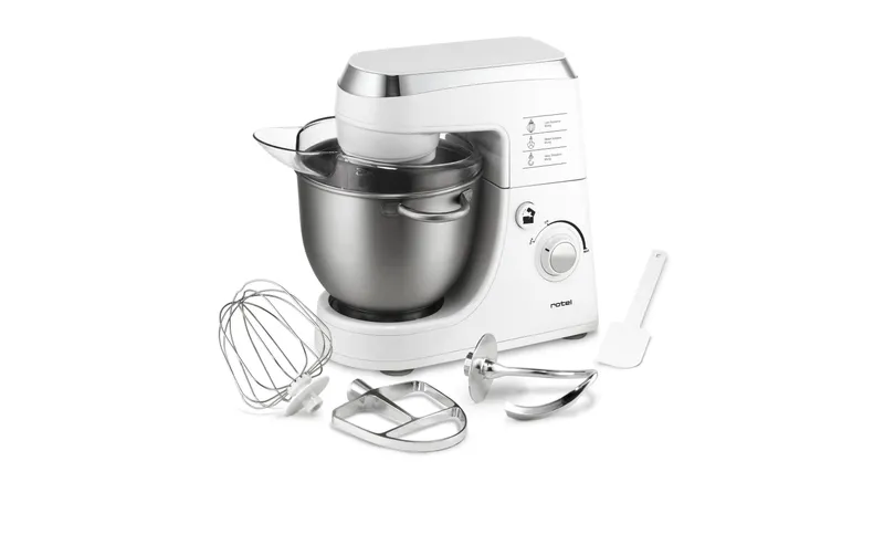 rossoel Küchenmaschine Power Mix 441 Silber/bianco