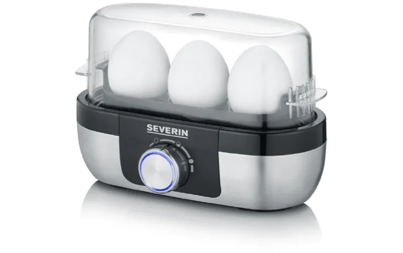 Severin Eierkocher EK 3163, noir/Silber