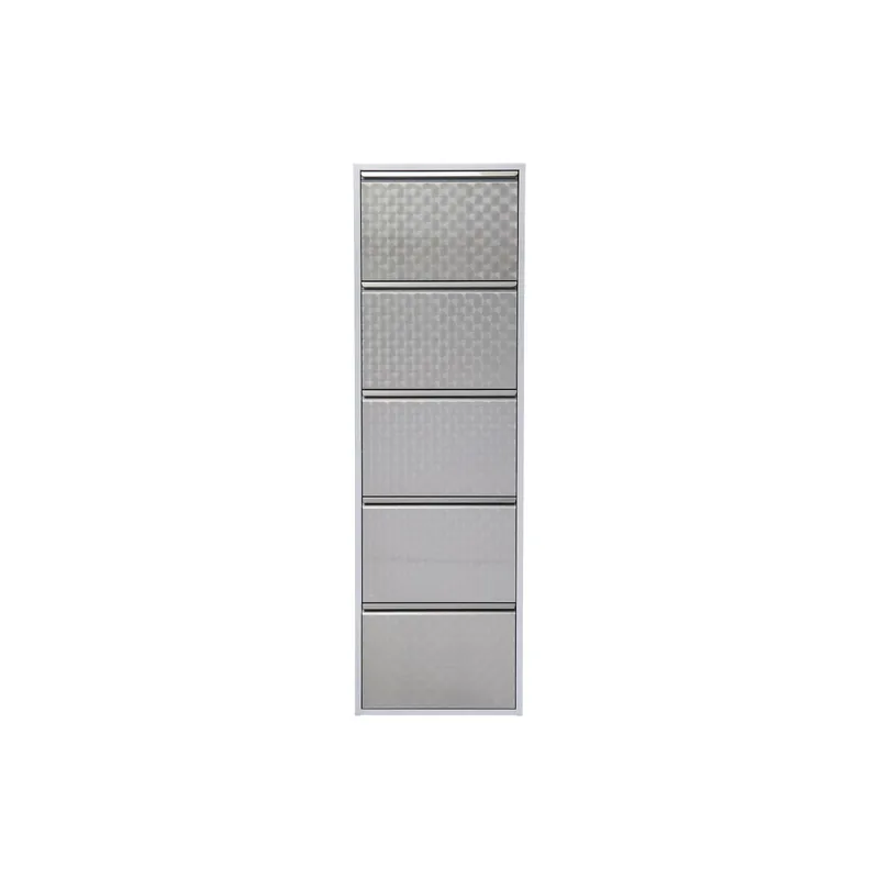 Kare Schuhschrank Caruso 5-er, 50 x 170 cm, argent