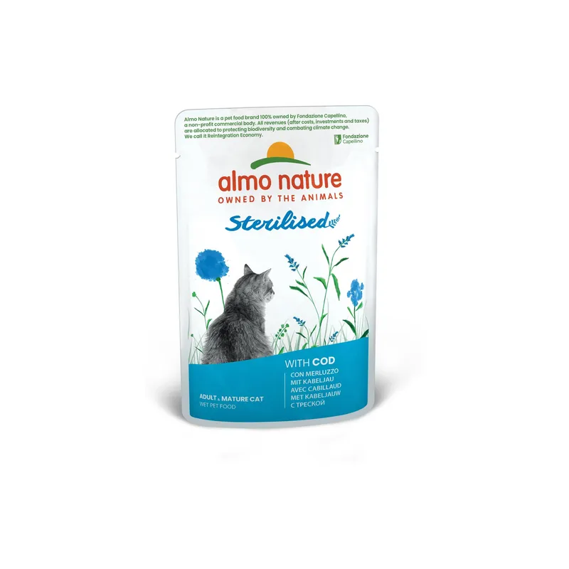 Almo Nature Holistic Functional Cat Sterilised mit Kabeljau 70 g