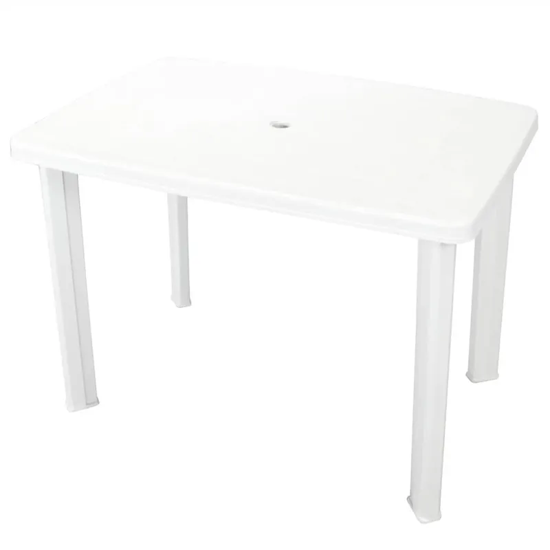 Gartentisch bianco 101x68x72 cm Kunsttessuto