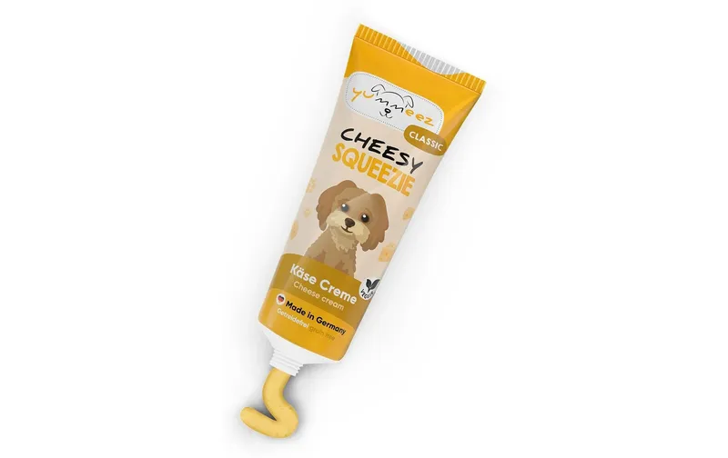 Yummeez Hunde-Nahrungsergänzung Squeezie Cheesy 75g