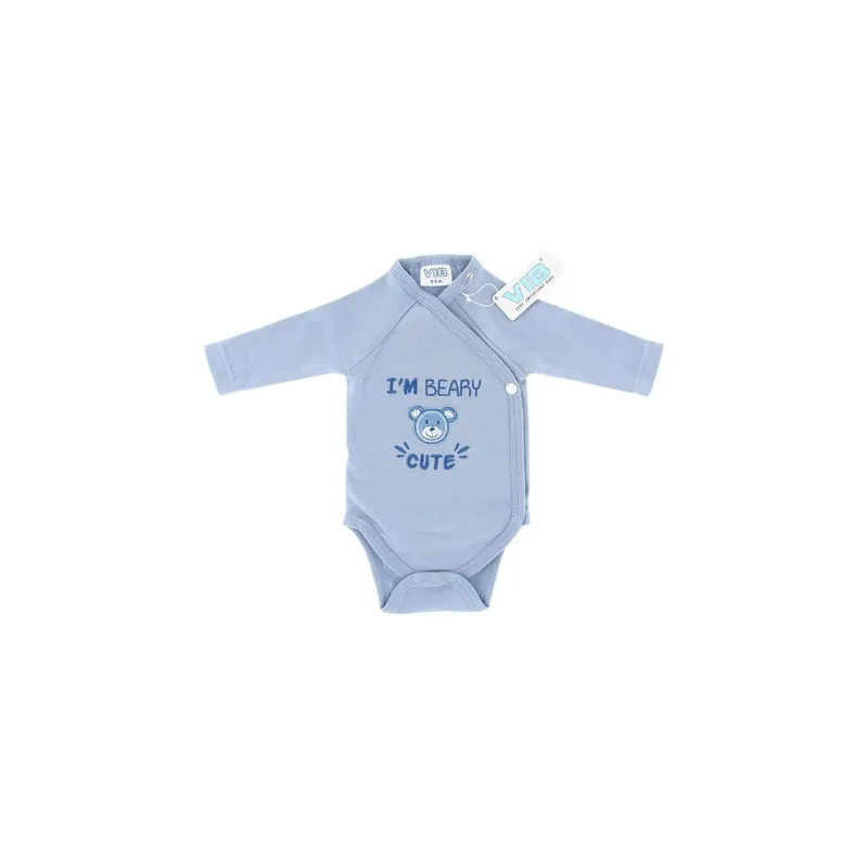 Very Important Baby Langarm-Wickelbody I`m Beary Cute bleu Gr. 56