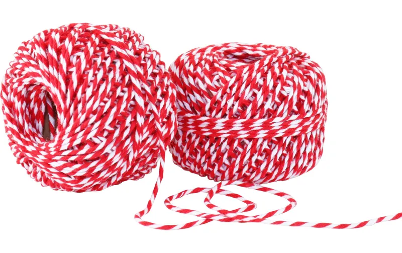 Pattberg Kordelband Ø 2 mm x 15 m, rouge-blanc