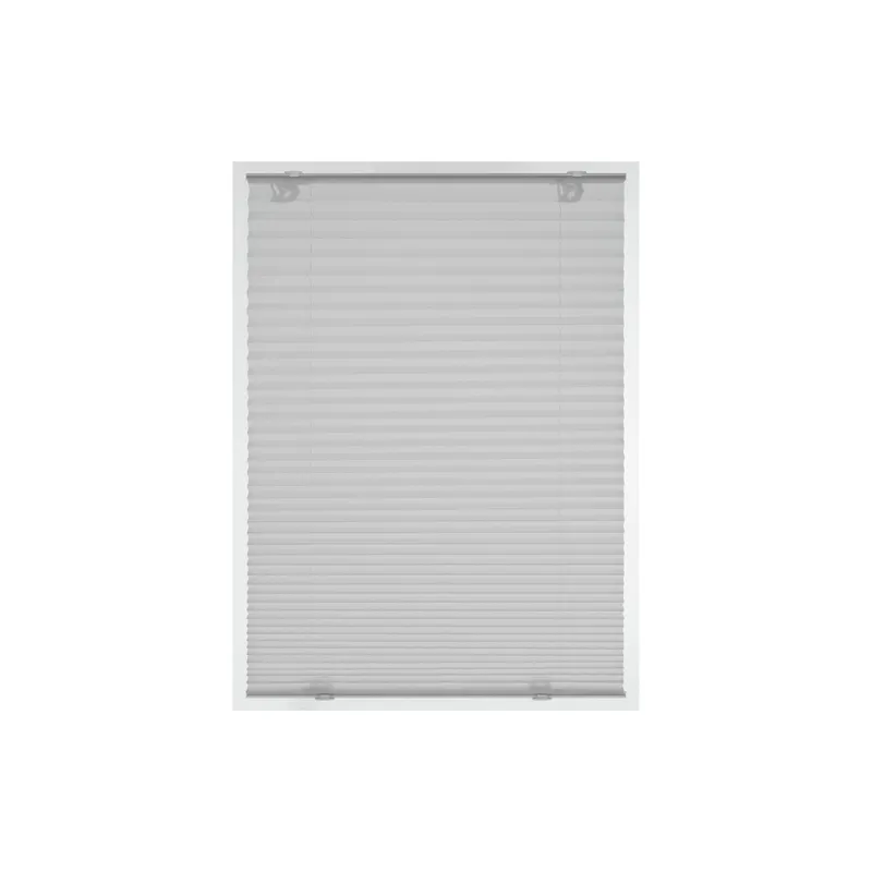 Gardinia Plissée Solo mit Saugnäpfen, blickdicht 40 x 130 cm, grigio