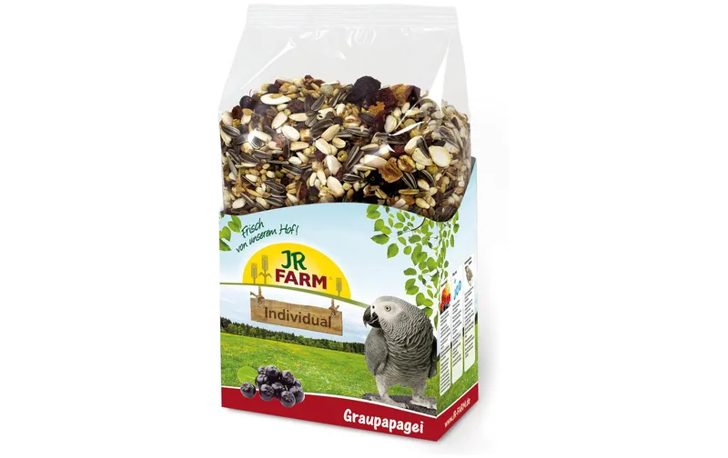 JR Farm Ziervogelfutter Individual Graupapagei, 950 g