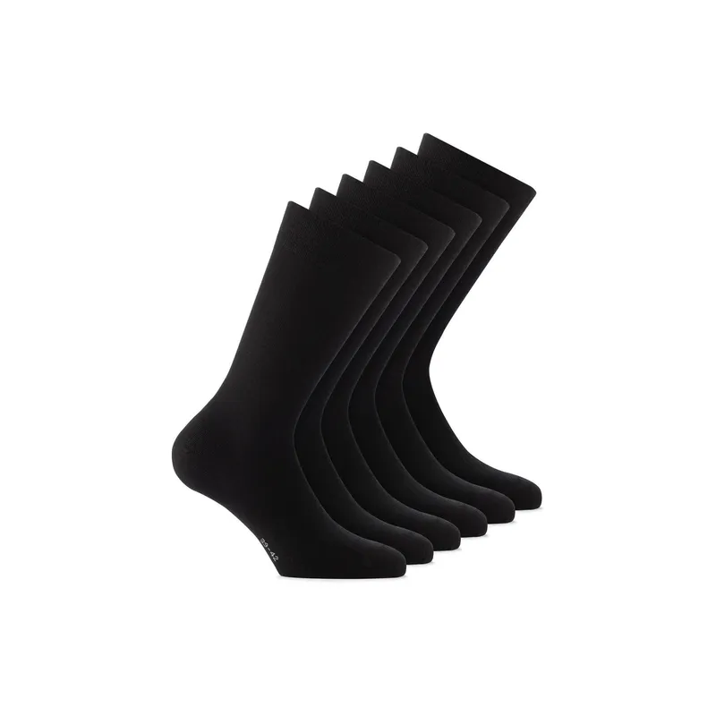 Rohner Socks Wool/ Cotton 3er Pack Anthracite, Grösse 35-38