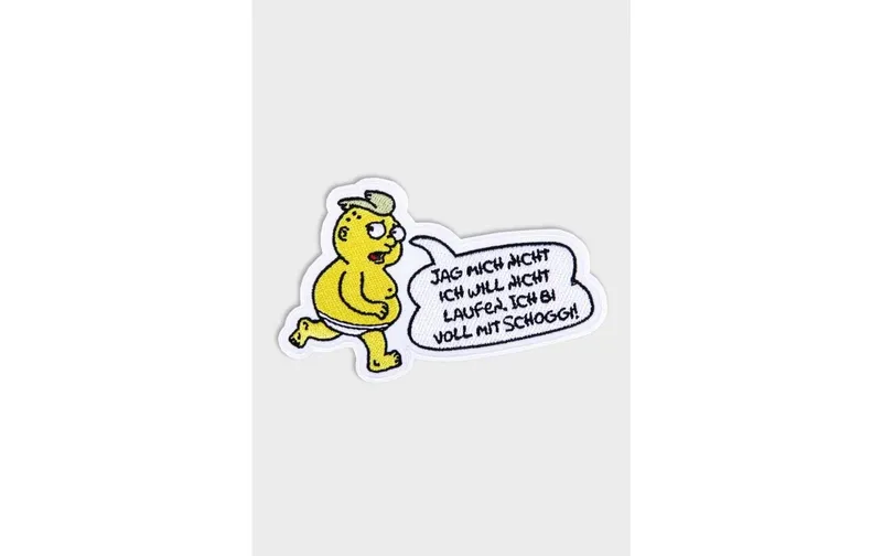 Swissmeme Patch Comic Schoggi Meme Aufbügler, 10.5 x 6.5 cm