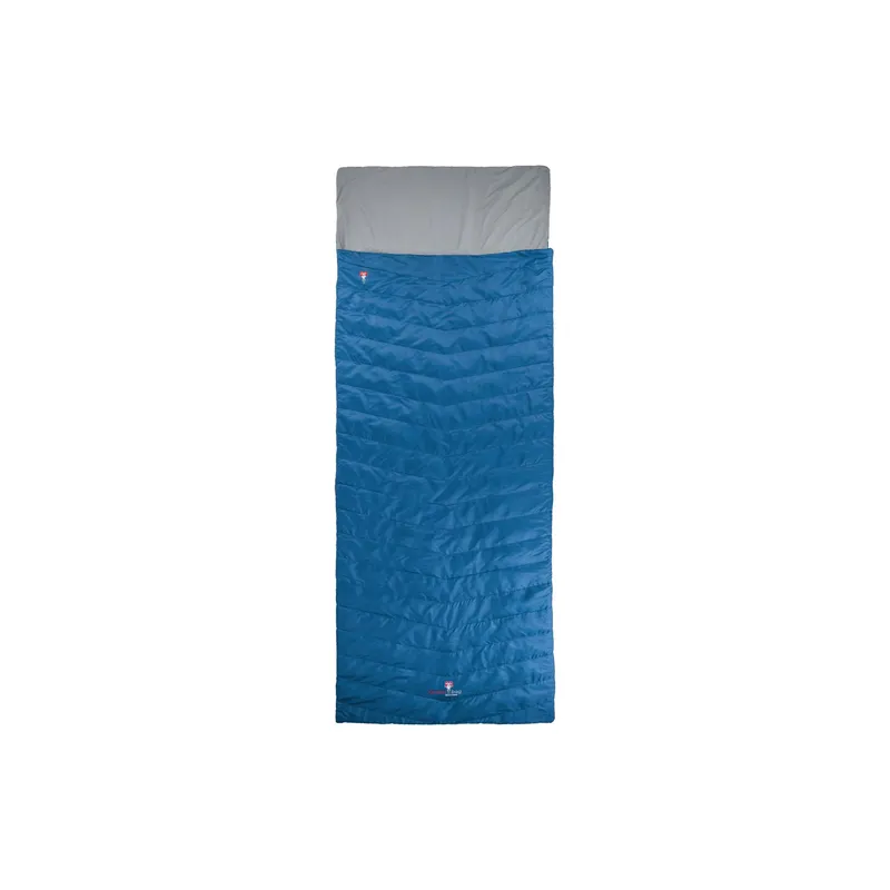 Grüezi Bag Schlafsack Wolle Almhütte 10 °C 195 cm, Blau