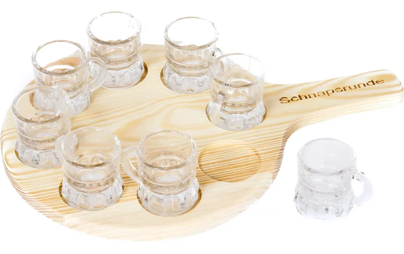 Trendcompany Schnapsgläser 21 cm, 8 Gläser