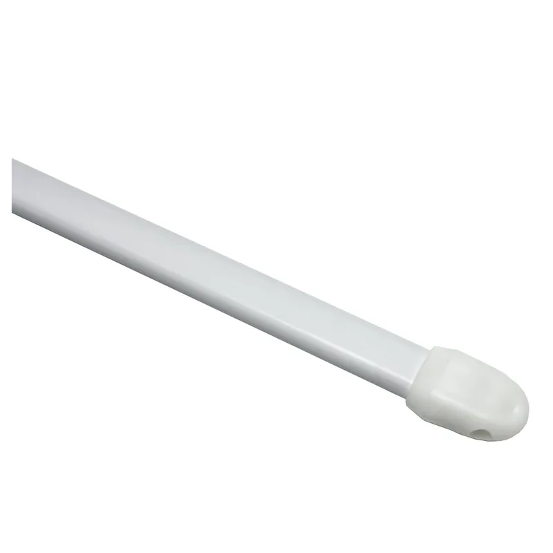 Gardinia Vorhangstange flachoval, 80-120 cm 2 pezzi, bianco