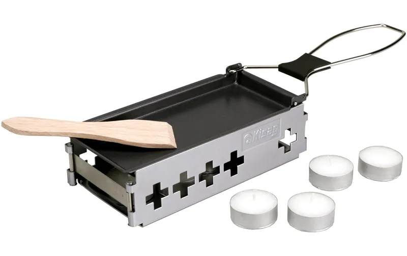 Kisag Teelicht-Raclette Candle light to go Silber