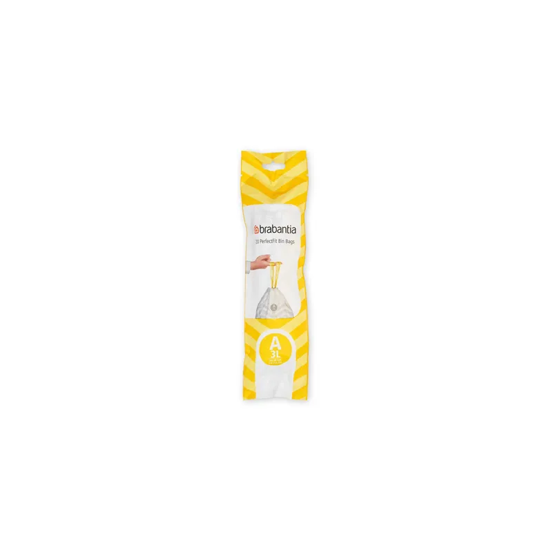 Brabantia Kehrichtsack PerfectFit A 3 l, 20 pezzi