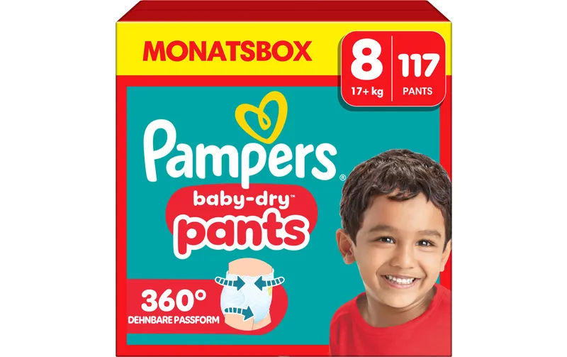 Pampers Windeln Baby Dry Pants Extra Large Grösse 8