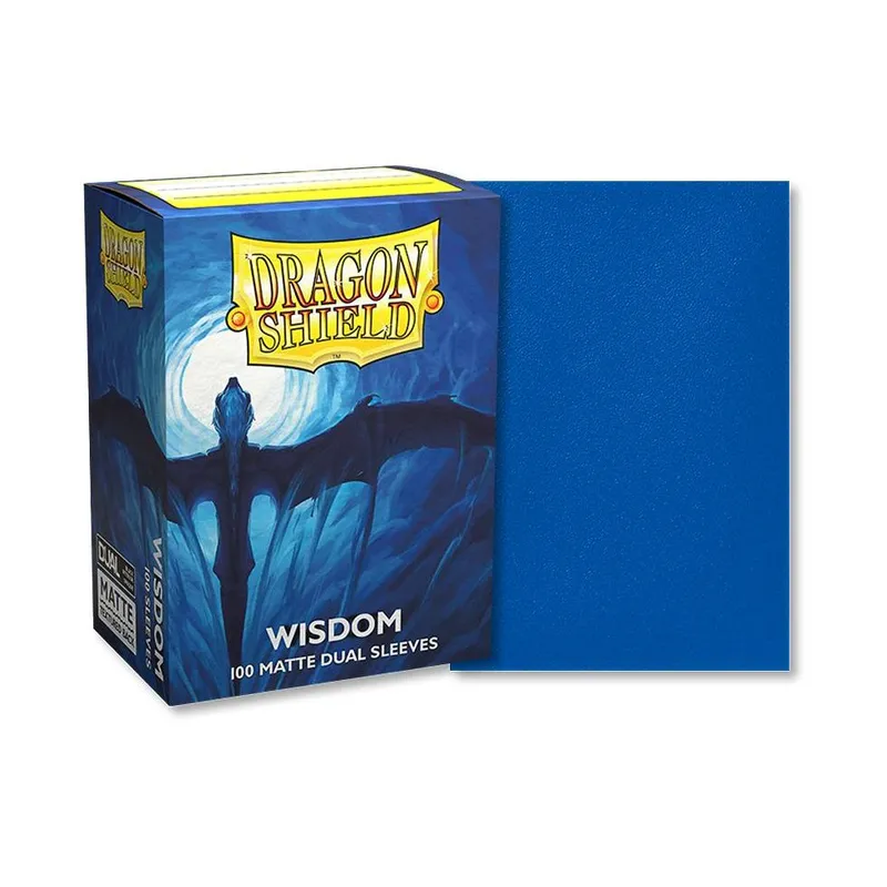 Dragon Shield Kartenhülle Dual Matte: Wisdom Standardgrösse bleu 100