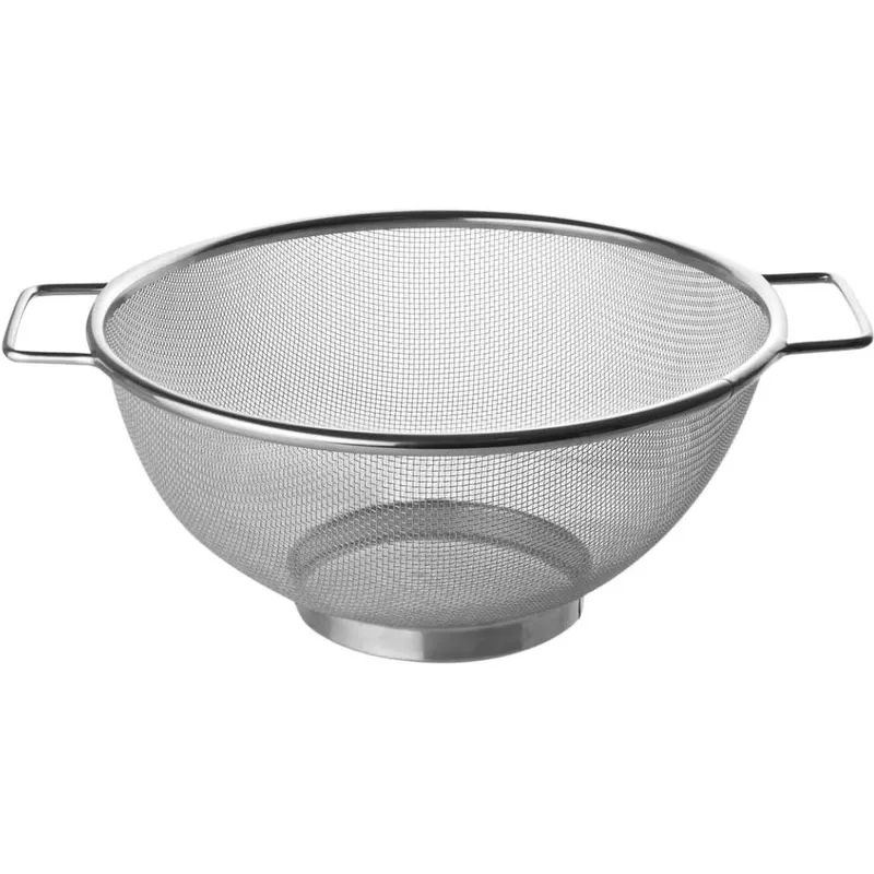 Fackelmann Abtropfsieb Sieb 26 cm, Edelstahl