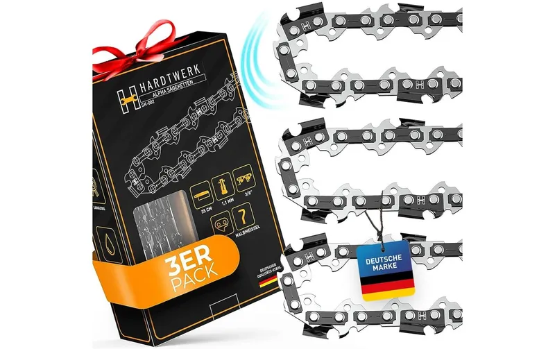 Hardtwerk Sägekette 3/8" 1.1 mm für 35 cm Schwert 3er Pack