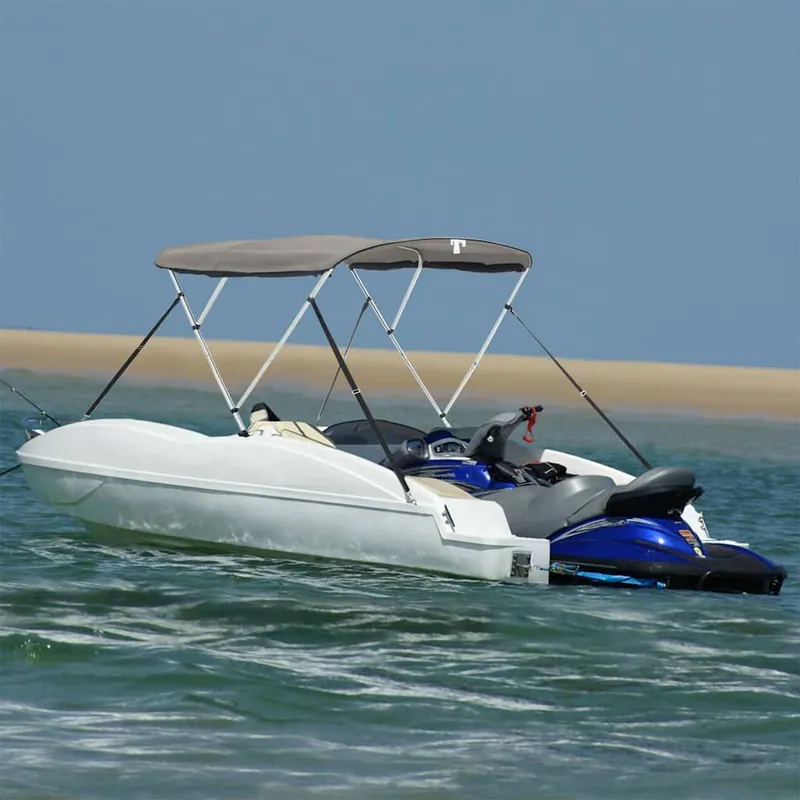 3-Bow Bimini-Top con Mesh-Seitenteilen 183x(185-198)x137 cm