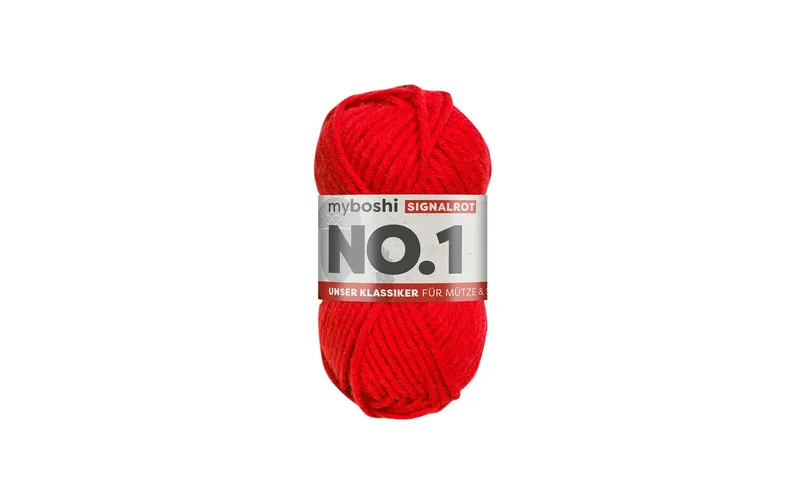 myBoshi Wolle Nr.1 Signalrot 50 g, 55 m