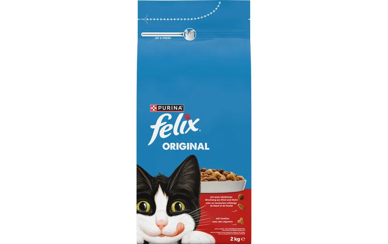 Felix Trockenfutter Original Fleisch 2 kg