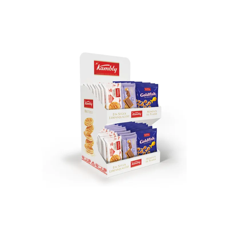 Kambly Mini-Kiosk assortiert 3 Sorten à je 16 Packungen