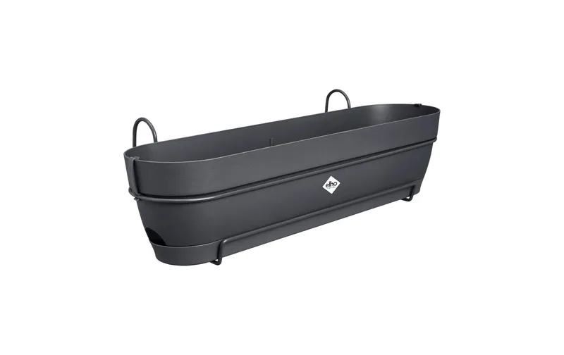 Elho Pflanzentopf Vibia Campana Balkonkasten Allin1 70 cm noir