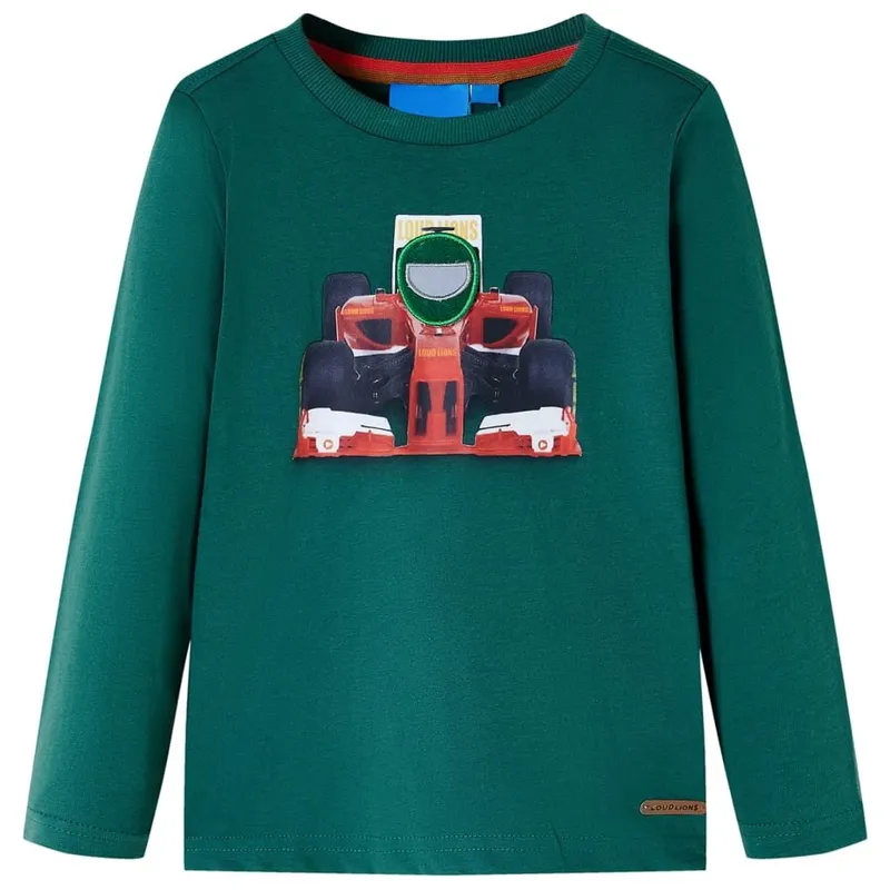 Kinder-Langarmshirt Grün 128