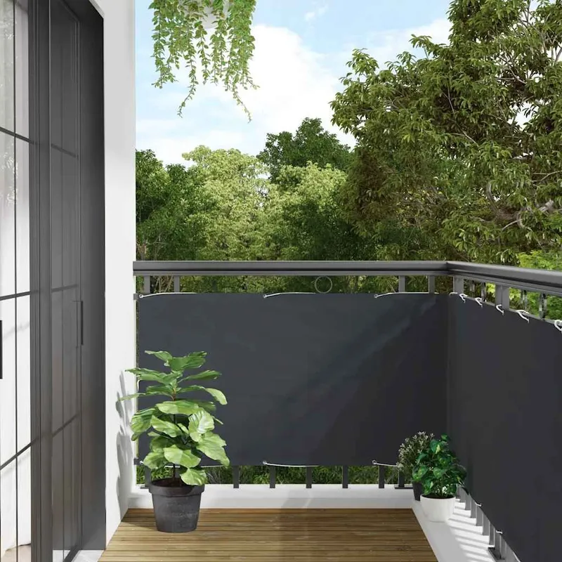 Balkon-Sichtschutz Anthrazit 300x120 cm PVC