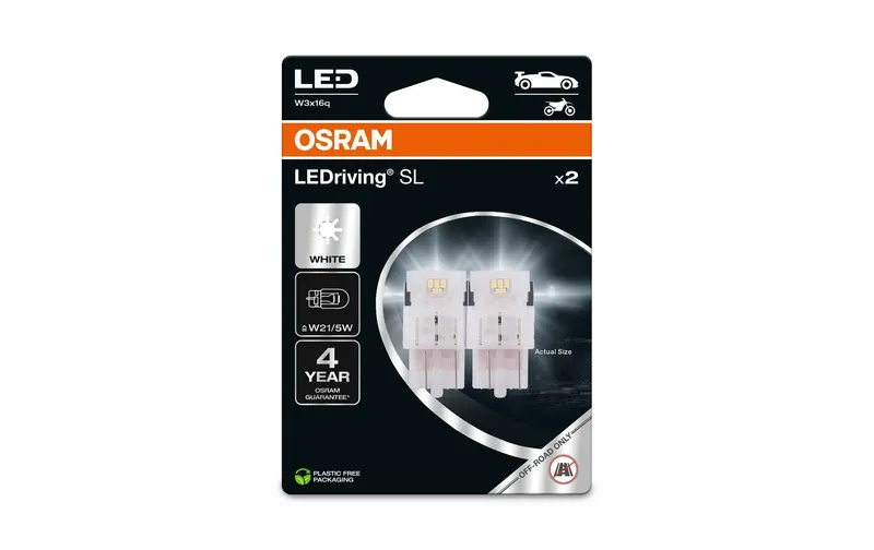 OSRAM LEDriving SL P21/5W BAY15d Red Motorrad/PKW