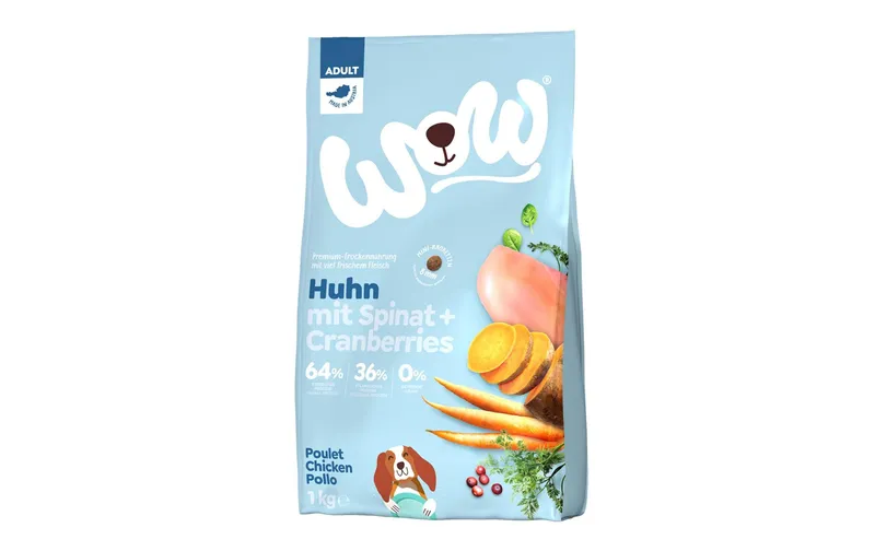 WOW Trockenfutter Minis Adult Huhn, 1 kg