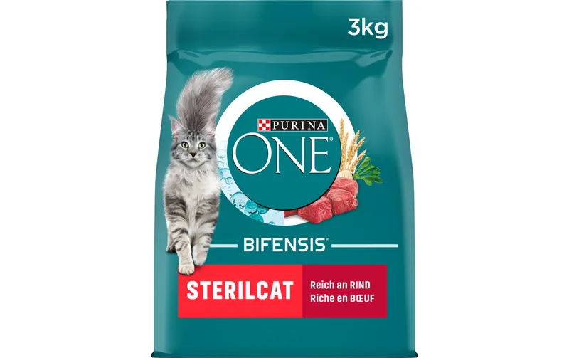 Purina ONE Trockenfutter Sterilcat Rind 3 kg