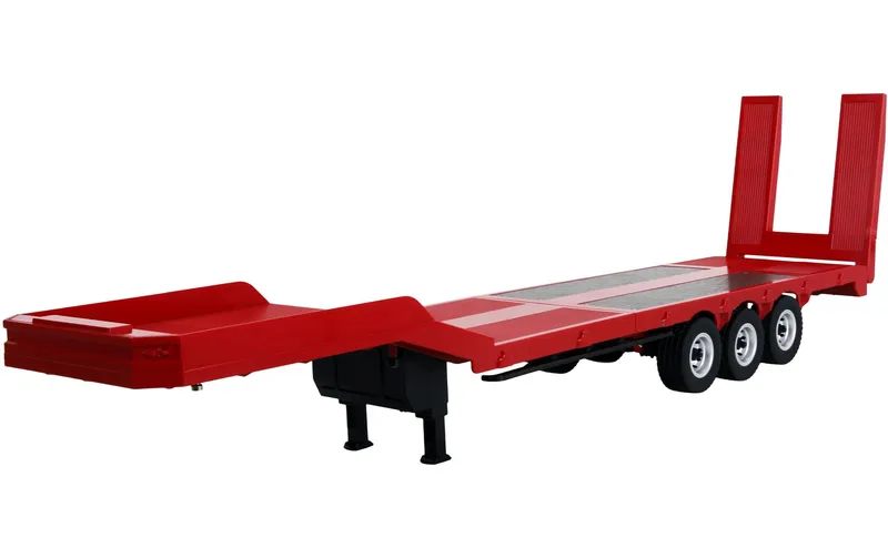 Amewi Sattelauflieger Tieflader Dreiachser per Scania 1:18 rosso