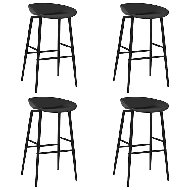 Barhocker 4 Stk. black