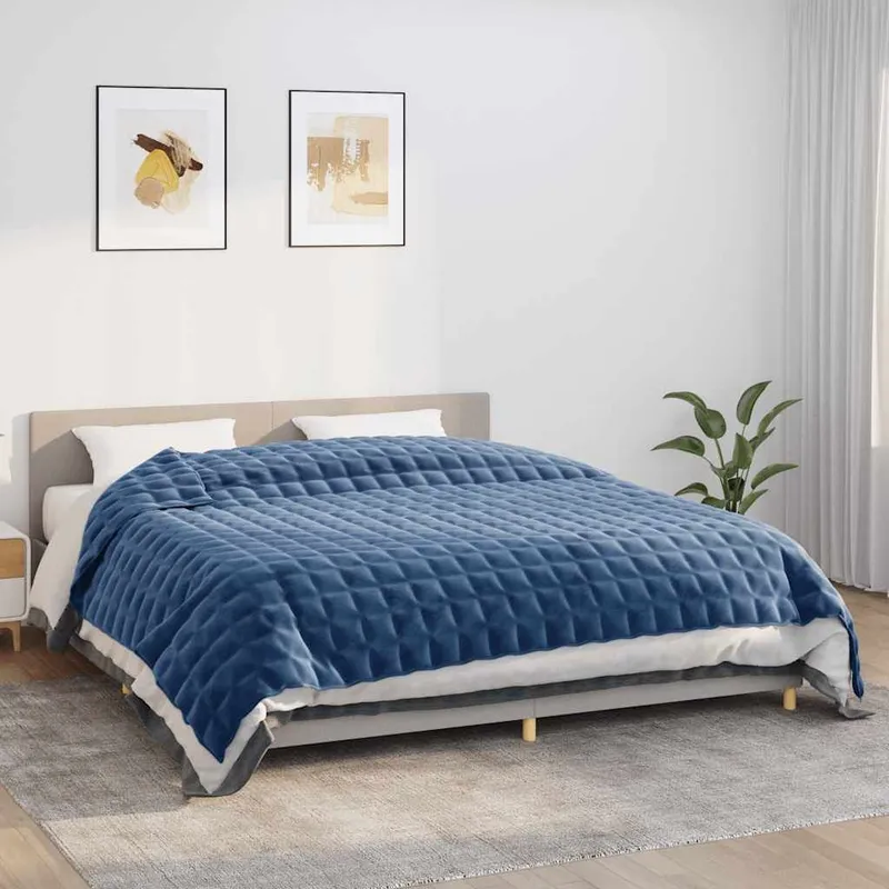 Gewichtsdecke blue 220x260 cm 11 kg fabric