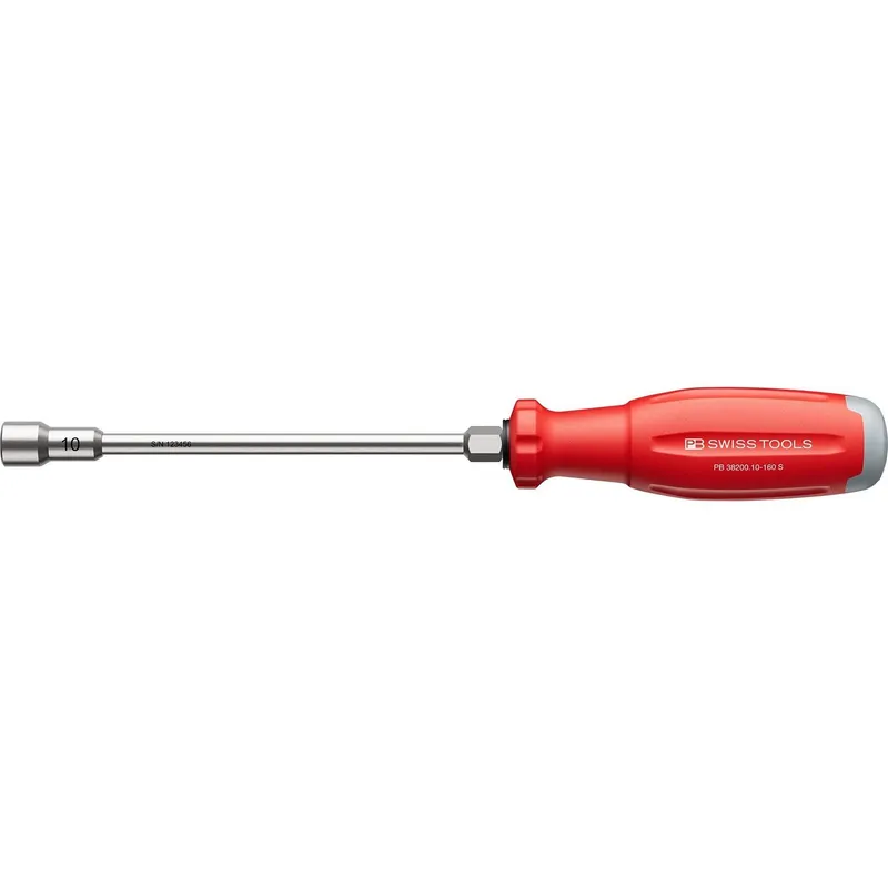 PB Swiss Tools Steckschlüssel-Schraubenzieher PB 38200.10-160 S 10 mm red