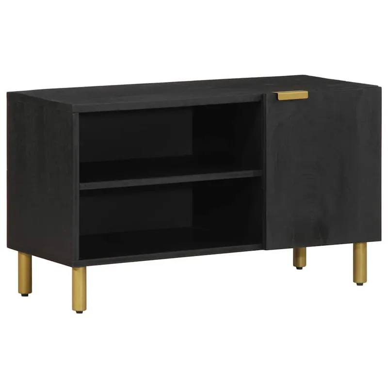 TV-Schrank nero 80x33x46 cm derivato del legno