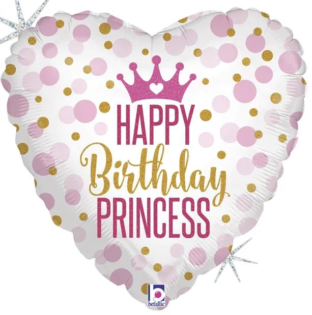 Silberfolienballon Princess