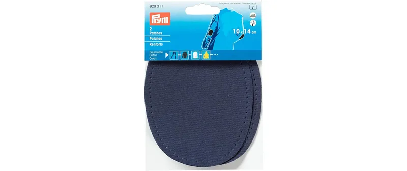 Prym Applikation 10 x 14 cm Marine, 2 pezzi